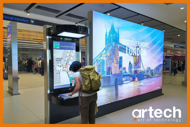 ARTECH Interactive Passenger Information Kiosks Serve 17,000 Passengers a Day Through the World's Largest Airport.