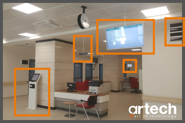 Process and Queue Management Kiosks Support Social Distancing in City Hospitals.