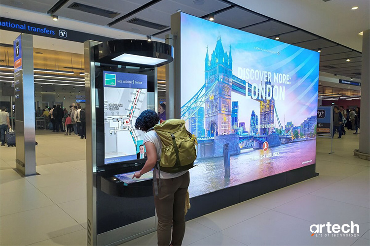 ARTECH Interactive Passenger Information Kiosks Serve 17,000 Passengers a Day Through the World's Largest Airport.