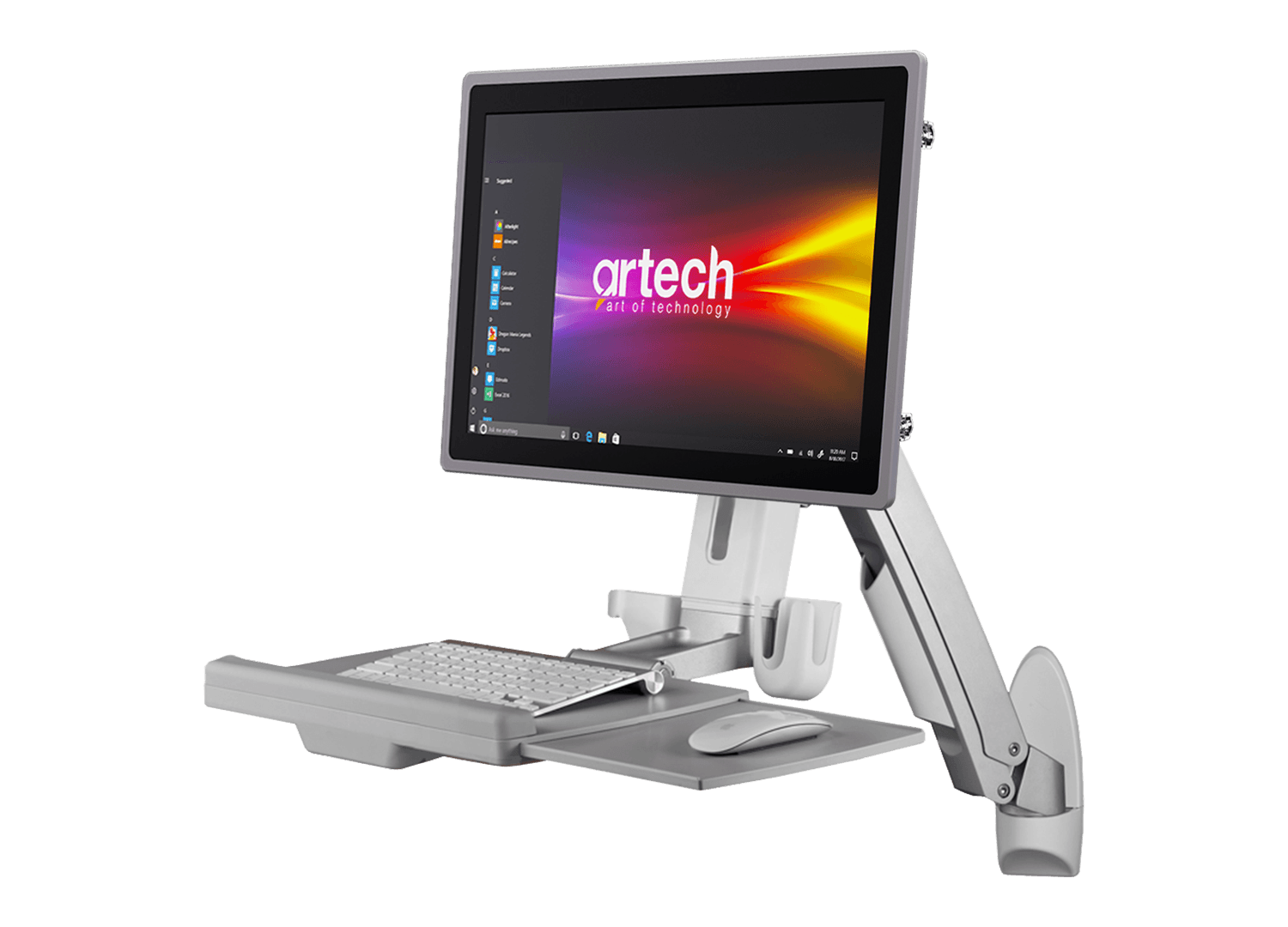 ORW10 Sit-Stand Wall-Mounted Integrated Workstation
