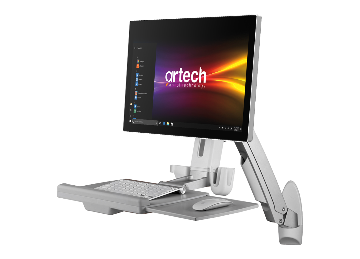 ORW10 Sit-Stand Wall-Mounted Integrated Workstation